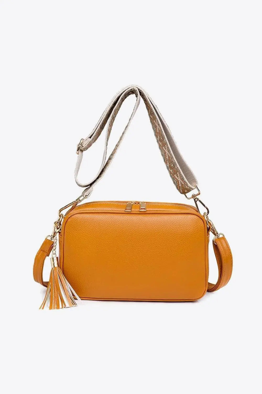 PU Leather Tassel Crossbody Bag - Trendsi - Flyclothing LLC
