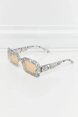 Tortoiseshell Rectangle Polycarbonate Sunglasses - Trendsi - Flyclothing LLC