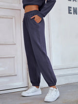 Elastic Waist Joggers with Pockets - Trendsi - Flyclothing LLC