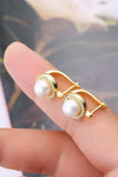Moissanite Pearl 925 Sterling Silver Earrings - Trendsi - Flyclothing LLC