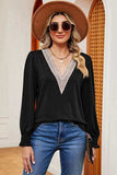 V-Neck Long Sleeve T-Shirt - Trendsi - Flyclothing LLC
