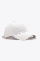 Plain Adjustable Cotton Baseball Cap - Trendsi - Flyclothing LLC