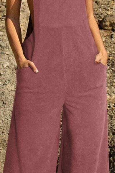 Pocketed Wide Leg Overall - Trendsi - Flyclothing LLC