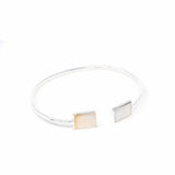 Cuff Bracelet, Mother of Pearl Square - Artisana - Flyclothing LLC