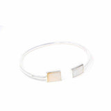 Cuff Bracelet, Mother of Pearl Square - Artisana - Flyclothing LLC