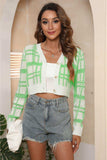 V-Neck Cropped Button-Up Cardigan - Trendsi - Flyclothing LLC