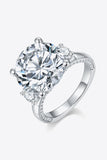 8.6 Carat Moissanite Platinum-Plated Ring - Trendsi