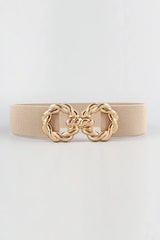 Zinc Alloy Buckle Elastic Belt - Trendsi - Flyclothing LLC