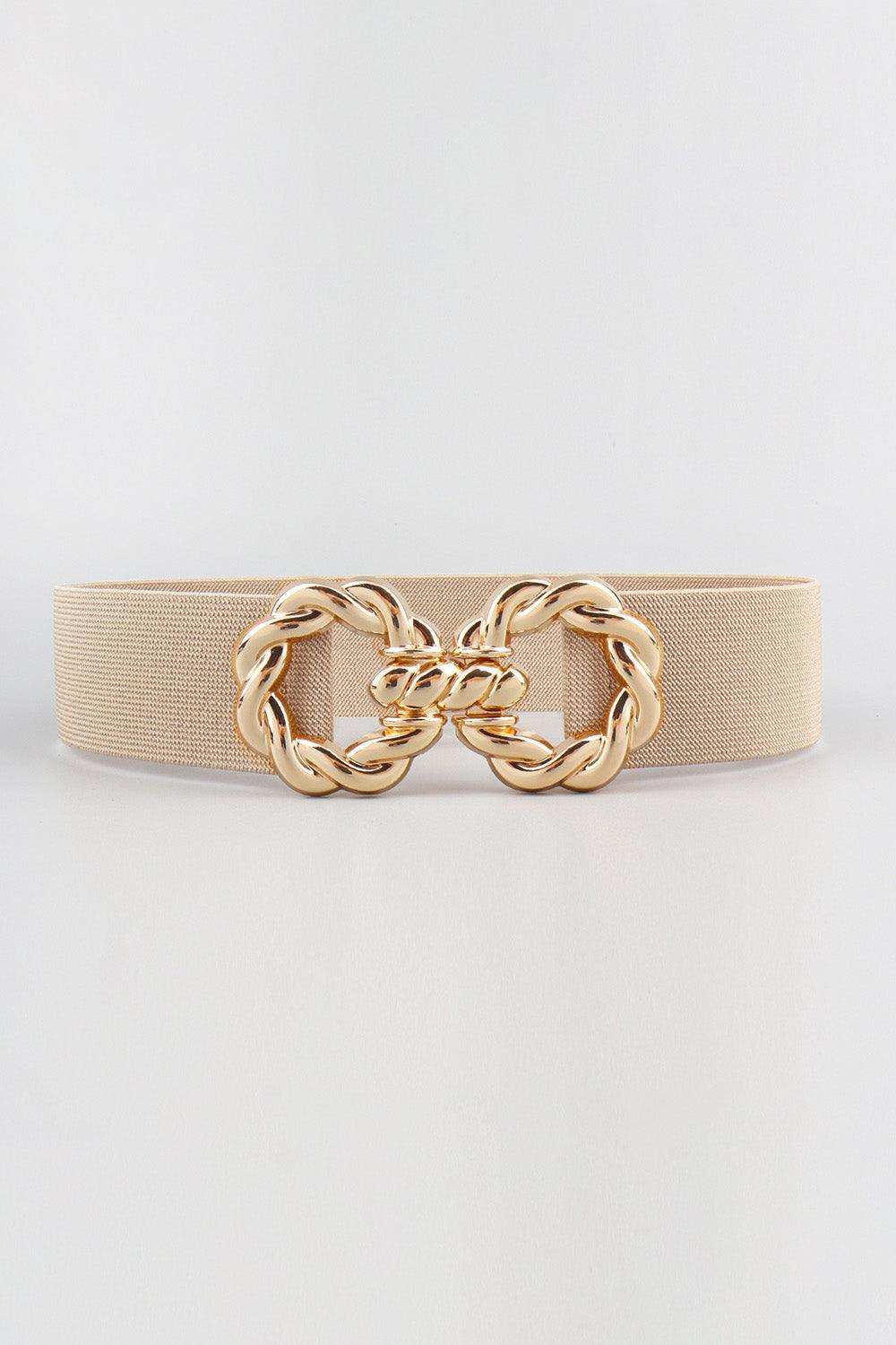 Zinc Alloy Buckle Elastic Belt - Trendsi - Flyclothing LLC