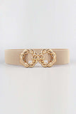 Zinc Alloy Buckle Elastic Belt - Trendsi - Flyclothing LLC