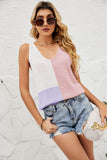 Color Block Knit Tank - Trendsi