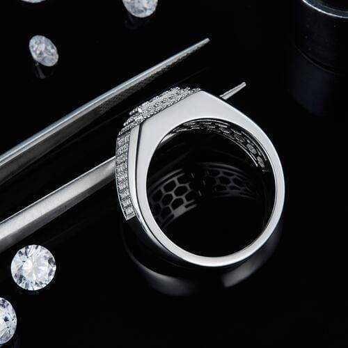 Moissanite 925 Sterling Silver Ring - Trendsi - Flyclothing LLC