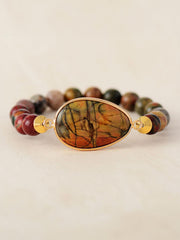 Geometrical Shape Beaded Bracelet - Trendsi