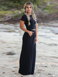 Short Sleeve T-Shirt and Wide Leg Pants Set - Trendsi