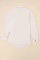 Snap Down Collared Jacket - Trendsi - Flyclothing LLC