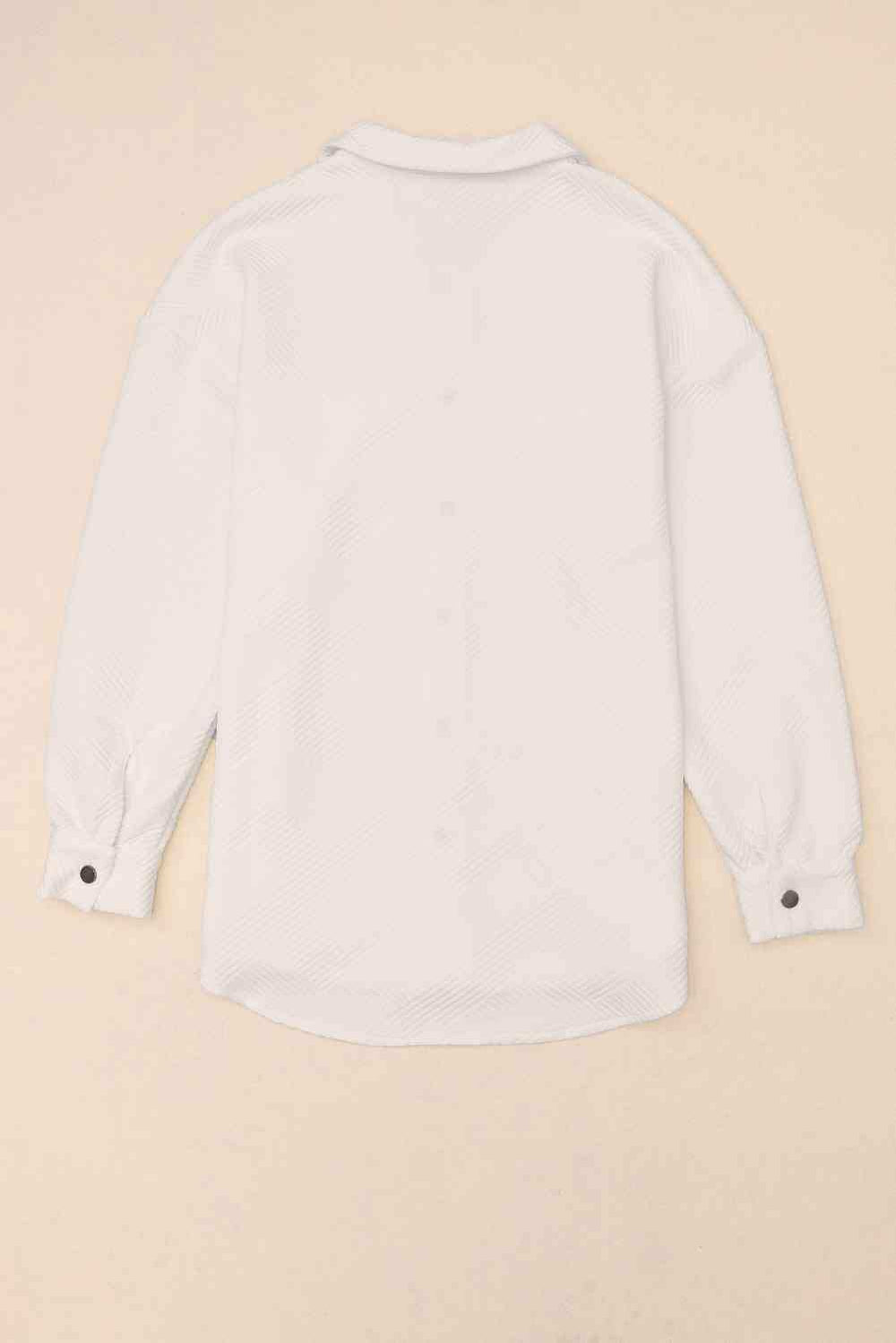 Snap Down Collared Jacket - Trendsi - Flyclothing LLC