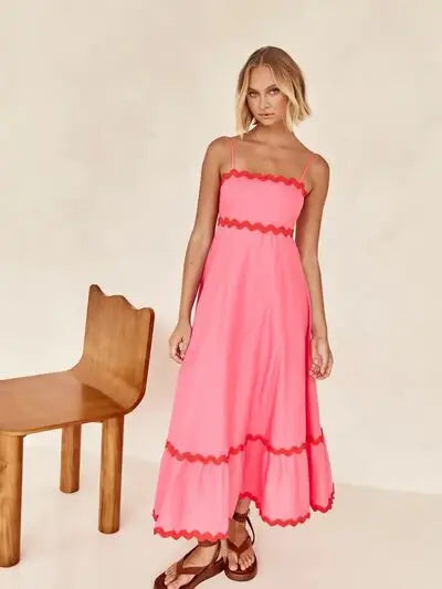 Spaghetti Strap Maxi Dress - Trendsi - Flyclothing LLC