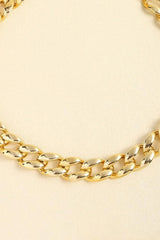 1" Width Acrylic Curb Chain Belt - Trendsi - Flyclothing LLC
