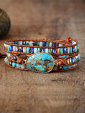 Triple-Layer Natural Stone Bracelet - Trendsi - Flyclothing LLC