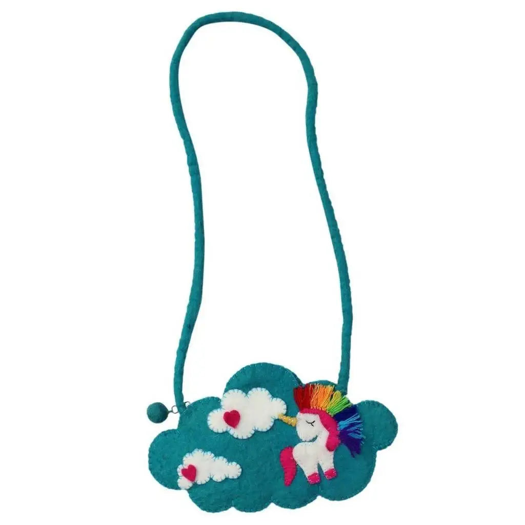 Felt Unicorn Shoulder Bag - Global Groove - Global Groove - Flyclothing LLC