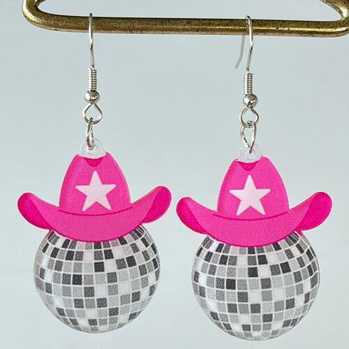 Geometric Shape Acrylic Dangle Earrings - Trendsi