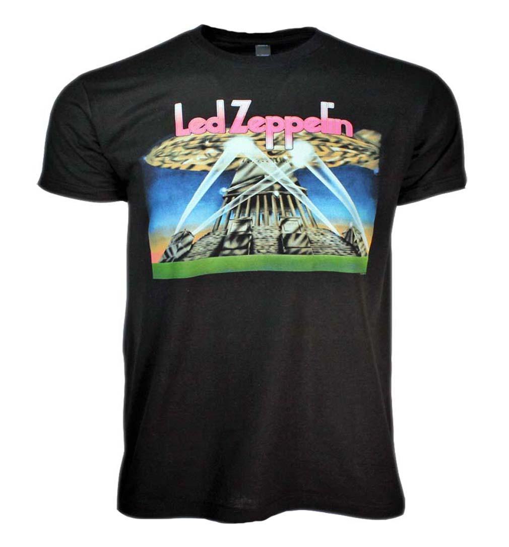 Led Zeppelin II Blimp with Searchlights T-Shirt - Led Zeppelin