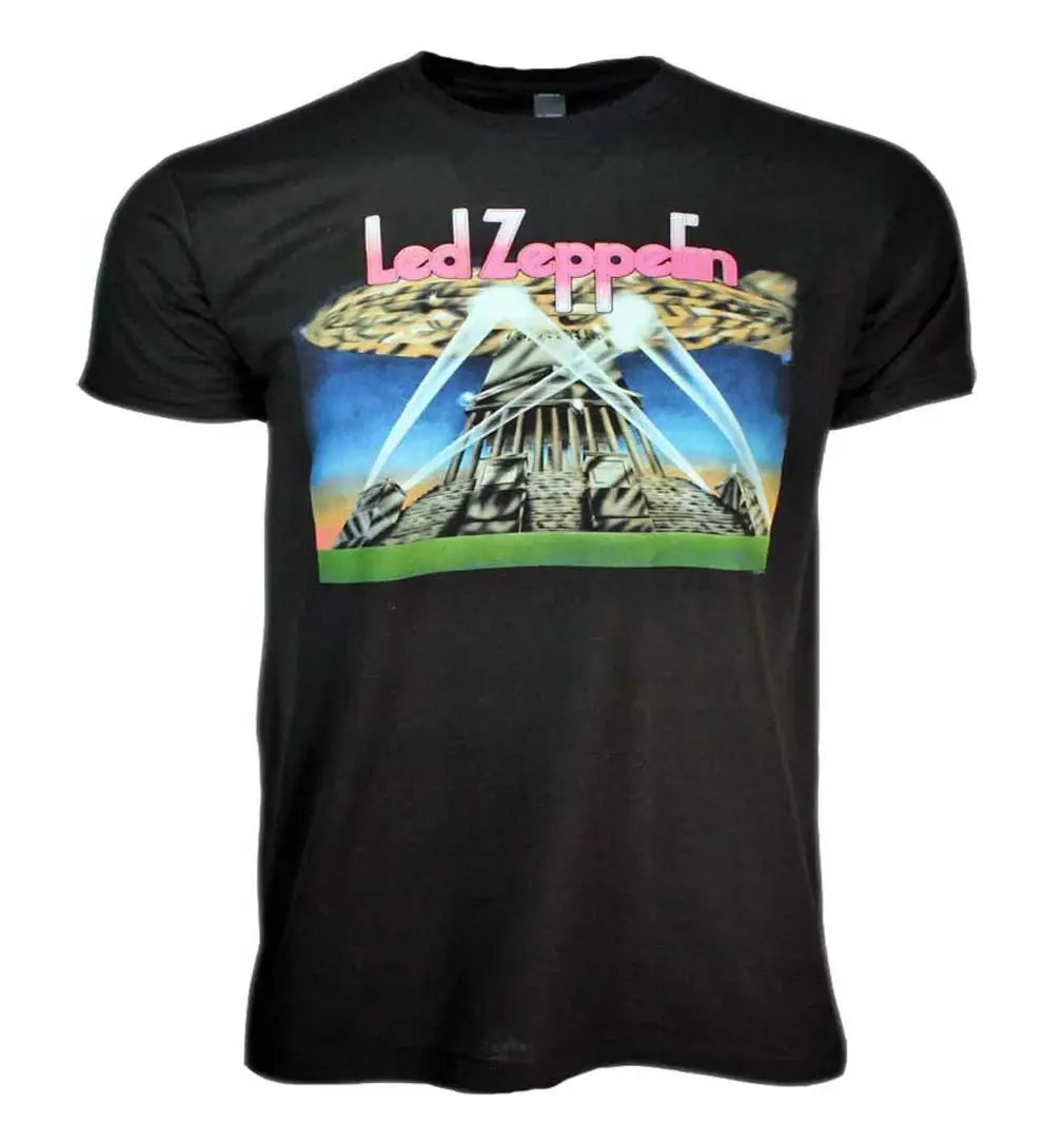 Led Zeppelin II Blimp with Searchlights T-Shirt Small - Led Zeppelin - Flyclothing LLC