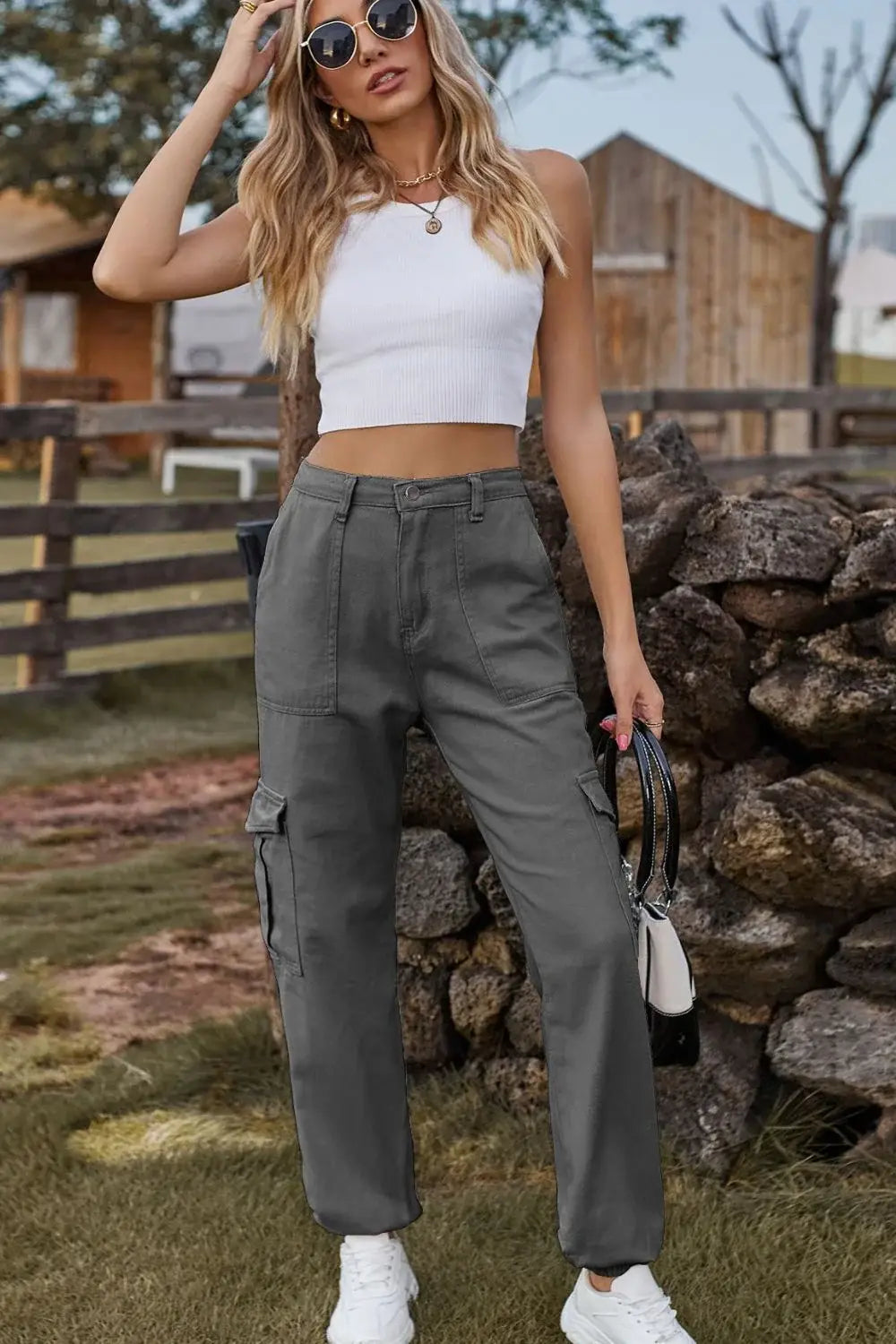 Long Jeans with Pocket - Trendsi - Flyclothing LLC