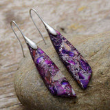 Gold-Plated Copper Dangle Earrings - Trendsi - Flyclothing LLC