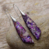 Gold-Plated Copper Dangle Earrings - Trendsi