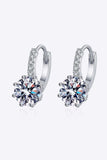 4 Carat Moissanite 925 Sterling Silver Earrings - Trendsi - Flyclothing LLC