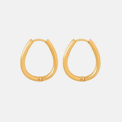 Titanium Steel Huggie Earrings - Flyclothing LLC