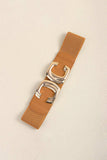 Zinc Alloy Buckle Elastic Wide Belt - Trendsi - Flyclothing LLC