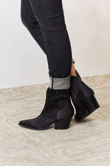 East Lion Corp Rhinestone Ankle Cowboy Boots - Trendsi