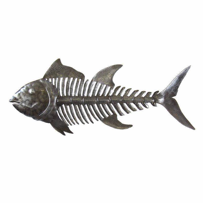 Fish Bones Metal Art - Croix des Bouquets - Croix des Bouquets - Flyclothing LLC