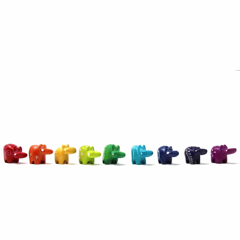 Soapstone Tiny Hippos - Assorted Pack of 5 Colors - SMOLArt - Flyclothing LLC