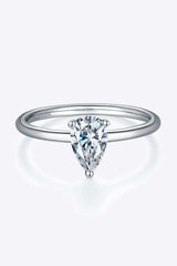 1 Carat Moissanite 925 Sterling Silver Solitaire Ring - Trendsi - Flyclothing LLC