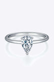 1 Carat Moissanite 925 Sterling Silver Solitaire Ring - Trendsi - Flyclothing LLC