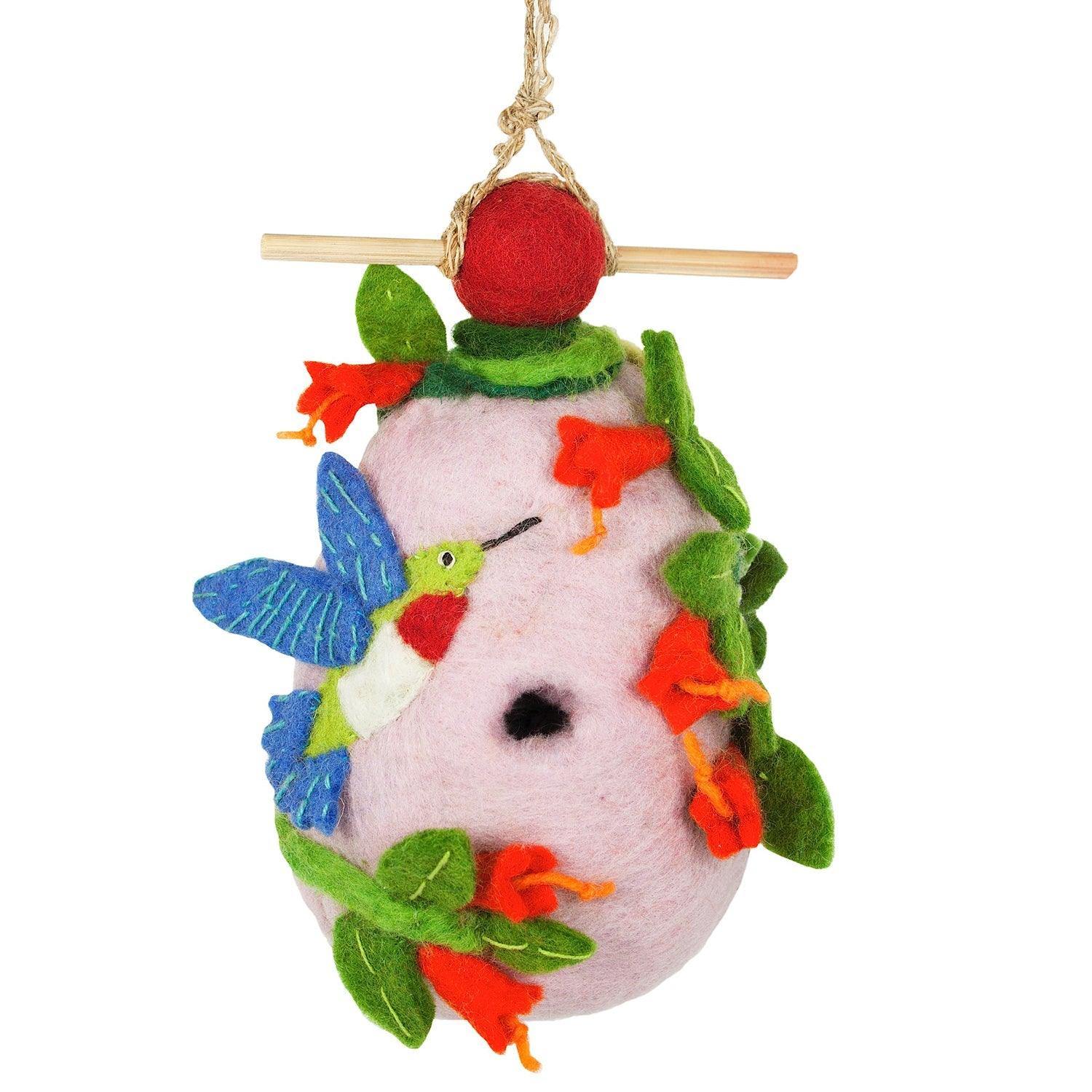 Felt Birdhouse - Hummingbird - Wild Woolies - Flyclothing LLC