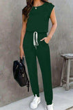 Drawstring Round Neck Sleeveless Jumpsuit - Trendsi - Flyclothing LLC