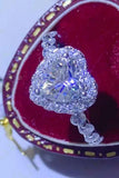 1 Carat Moissanite Heart Ring - Trendsi