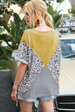 Printed Round Neck Short Sleeve Tee - Trendsi - Flyclothing LLC