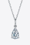 1 Carat Moissanite 925 Sterling Silver Necklace - Trendsi