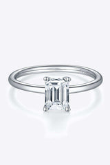 1 Carat Moissanite 925 Sterling Silver Solitaire Ring - Trendsi - Flyclothing LLC
