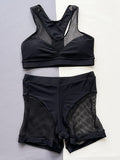 Openwork Sleeveless Top and Shorts Swim Set - Trendsi