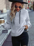 Drawstring Teddy Hoodie - Trendsi - Flyclothing LLC