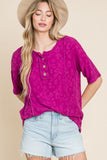 BOMBOM At The Fair Animal Textured Top - Trendsi