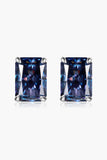 2 Carat Rectangle Moissanite 4-Prong Stud Earrings - Trendsi