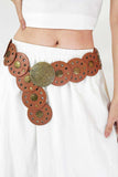 Round Shape PU Leather Belt - Trendsi - Flyclothing LLC