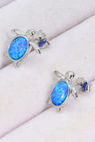 Opal Turtle Stud Earrings - Trendsi